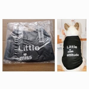 4/$30 New Black "Little Miss Attitude" Tank Top - Size XS